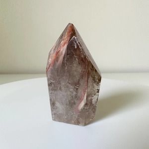 Fire Amphibole Quartz Point Angel Phantom Tower Crystal Natural High Quality